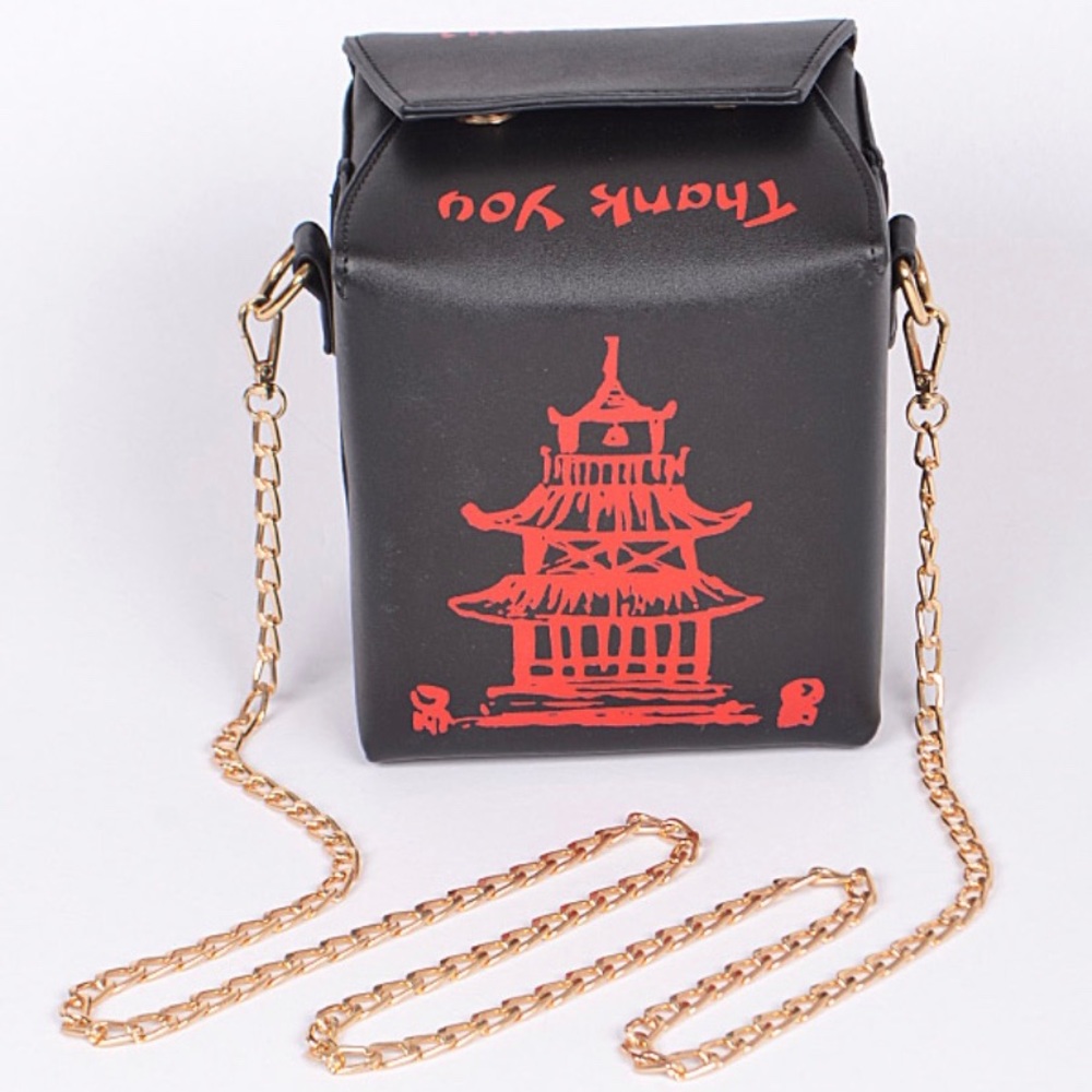 Thank You 🥡 Purse Black Color